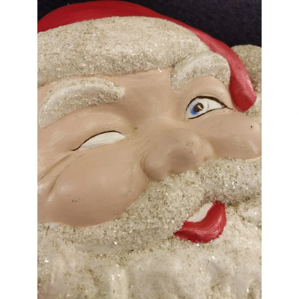 Vintage Santa Claus Face Wall Plaque‎ 8